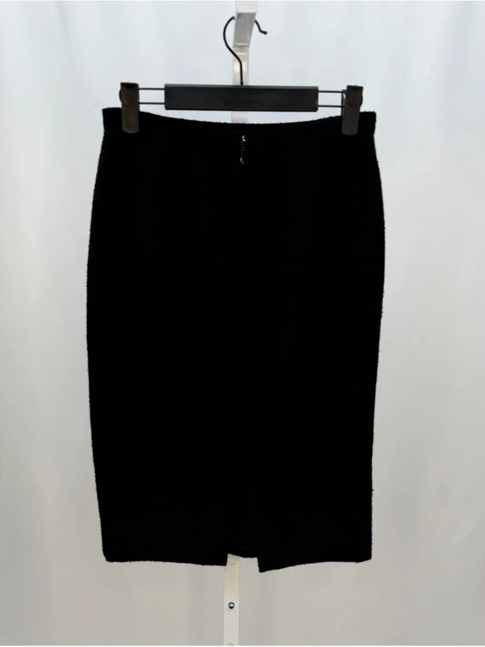 Luca Luca by Luca Orlandi Black Alpaca Pencil Skirt